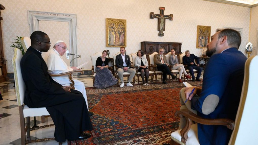 Les aumôniers rencontrent le pape