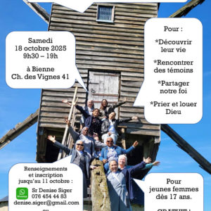 Invitation à une rencontre avec les Sœurs de St Paul de Chartres
