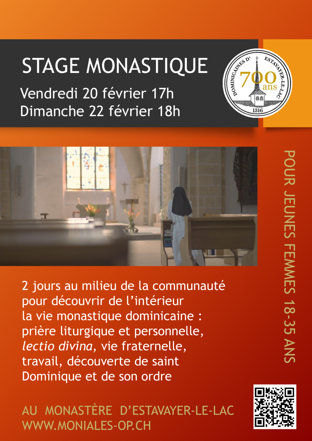 Découvrir la vie monastique avec les Dominicaines d’Estavayer